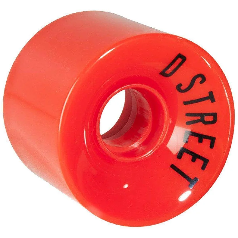 Skateboard Wheels With High-End Polyurethane-D Street 59 Cent 59mm 78A Cruiser Skateboard Wheels - Red