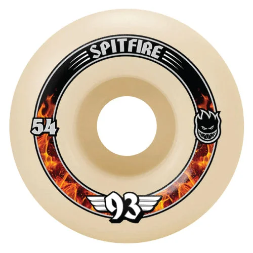 Skateboard Wheels With Long-Lasting Durability-Spitfire F4 Radials Wheels Natural 54MM 93D