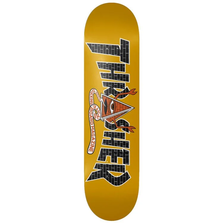 Skateboard Deck With Street-Style Graphics-Toy Machine - Toy Machine X Thrasher Pyramid Sect Deck (8.5")