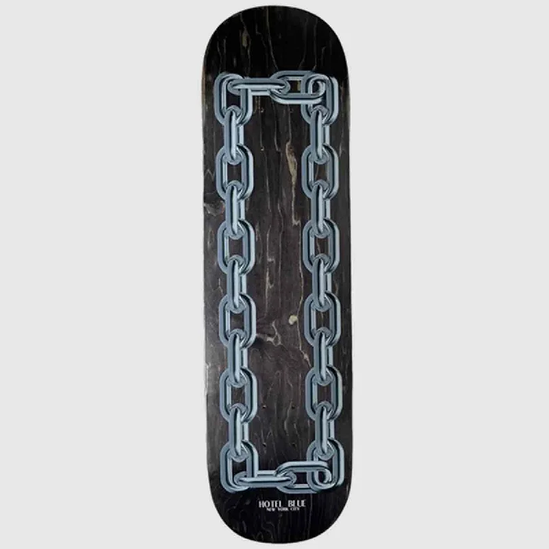 Skateboard Deck With Unique Designs-Hotel Blue - Chains Deck