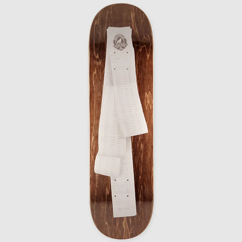 Skateboard Deck With Extra Strength-Pass~Port - Pro Series  - Jack - Receipt Deck