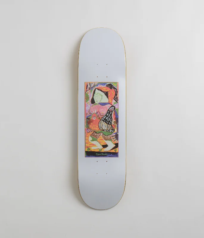 Skateboard Deck With High Concave-Polar Dane Brady Pigeons Deck - White - 8.375"