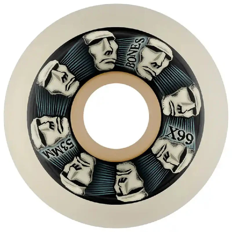 Skateboard Wheels With Hard Durometer-Bones X-Formula Head Rush V5 Sidecut X-99a 52mm - Skateboard Wheels