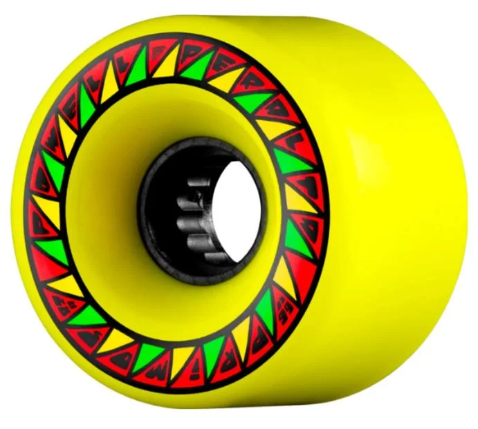 Skateboard Wheels With Smooth Ride-Powell Peralta Wheels Primo 66mm 82a Yellow