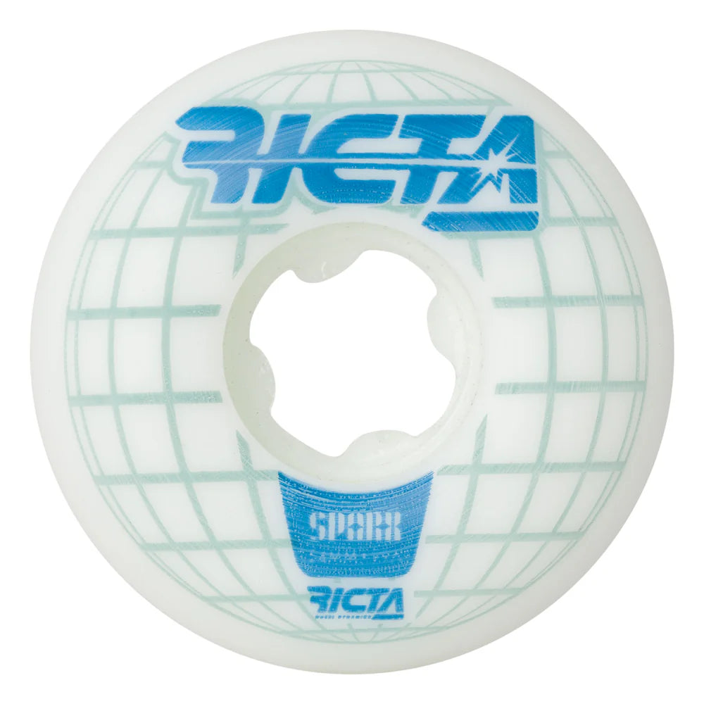 Skateboard Wheels With Pro-Approved Durability-Ricta Wheel 54mm Mainframe Sparx 99a White