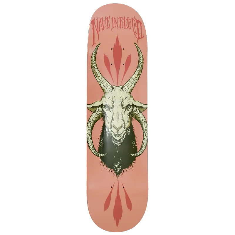 Skateboard Deck For Pro Competitions-Name In Blood - Goat Deck (8.38"/8.5")