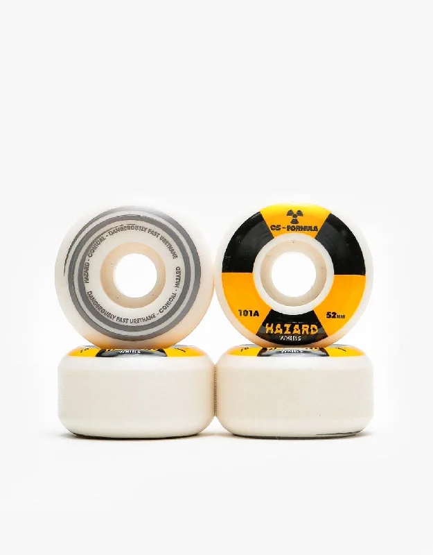 Skateboard Wheels With Classic Design-Hazard Radio Active CS Conical 101a Skateboard Wheel - 52mm