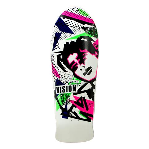 Skateboard Deck With Maximum Pop-Vision Deck Mark Gonzales Modern Concave White