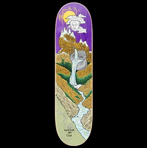 Skateboard Deck With Ergonomic Design-ATM Deck Mountain Man Derek Scott 8.5