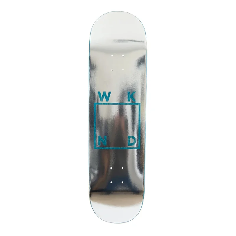 Skateboard Deck For Superior Shock Absorption-WKND SILVER FOIL LOGO DECK // 8.0" & 8.125"