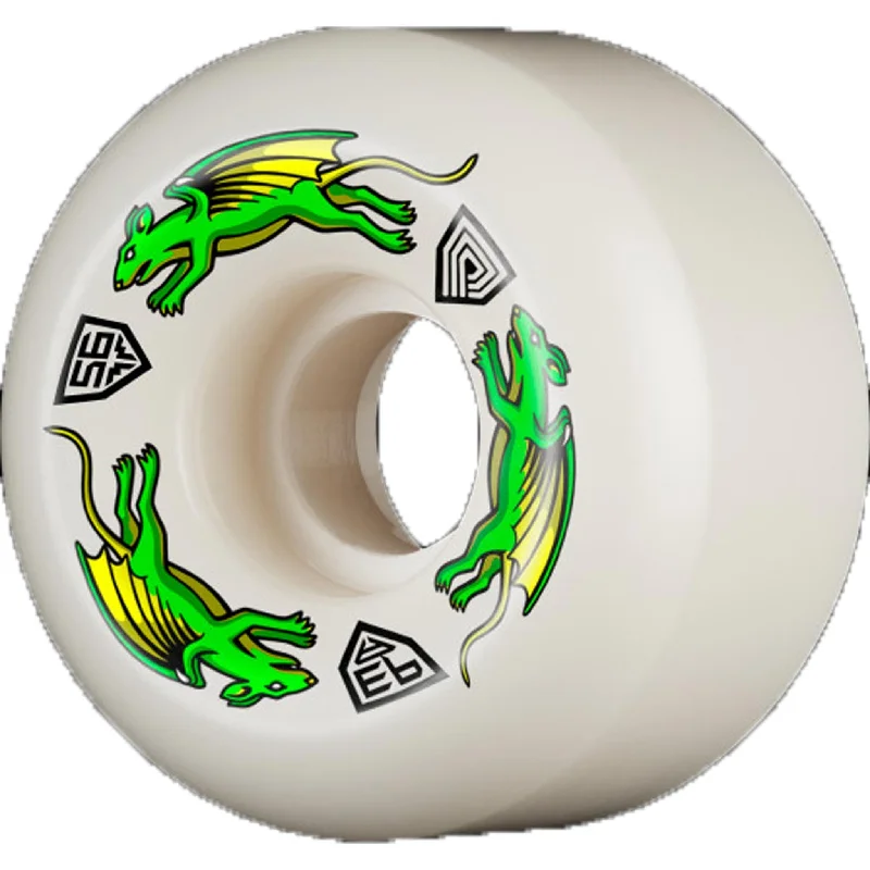 Skateboard Wheels For Maximum Fun-Powell Peralta Nano Rat Dragon 93a 56mm x 36mm Skateboard Wheels