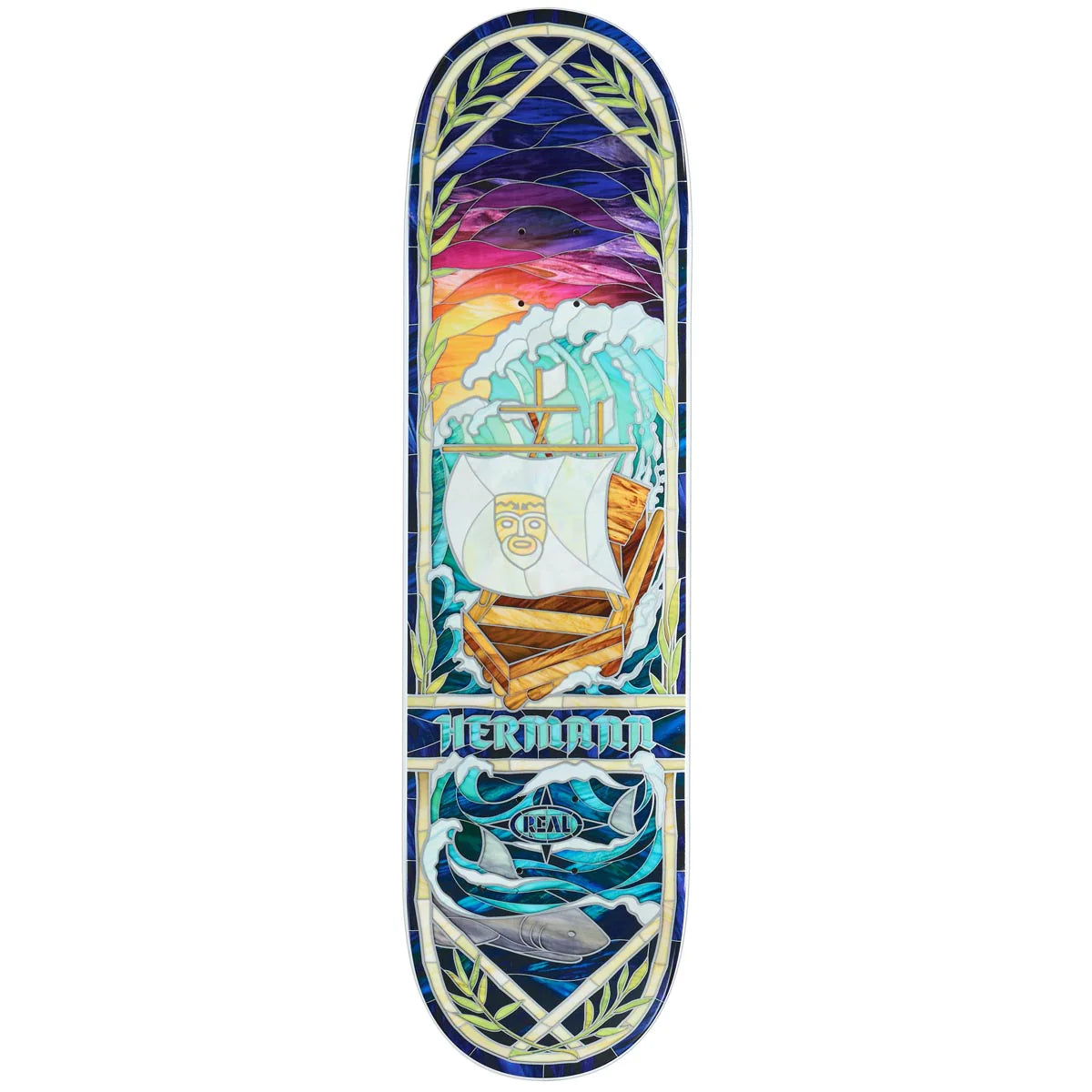 Skateboard Deck With Glossy Coating-Real - Herman Cathedral Deck (8.38)