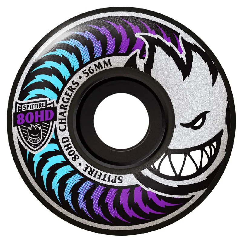 Skateboard Wheels With Reinforced Sidewalls-Spitfire Classic Chargers 80HD Icey Fade - Skateboard Wheels