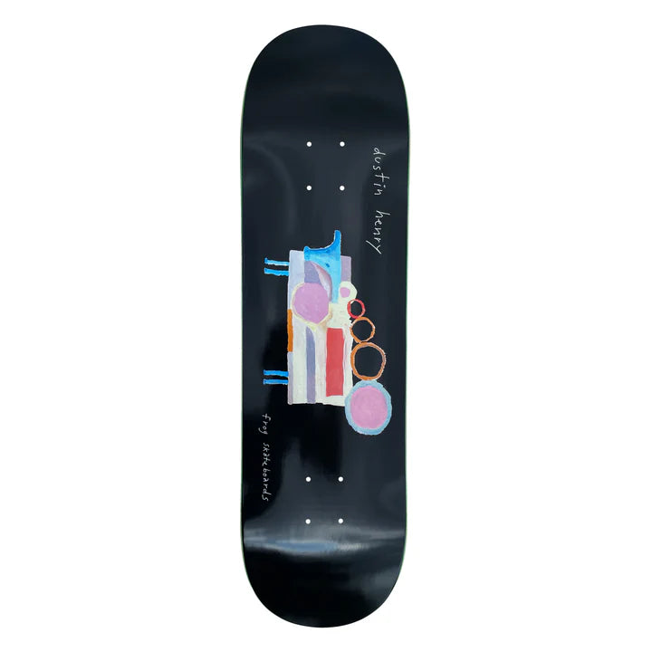 Skateboard Deck With Street-Style Graphics-Frog - Dustin Henry Painted Cow Deck (8.25)