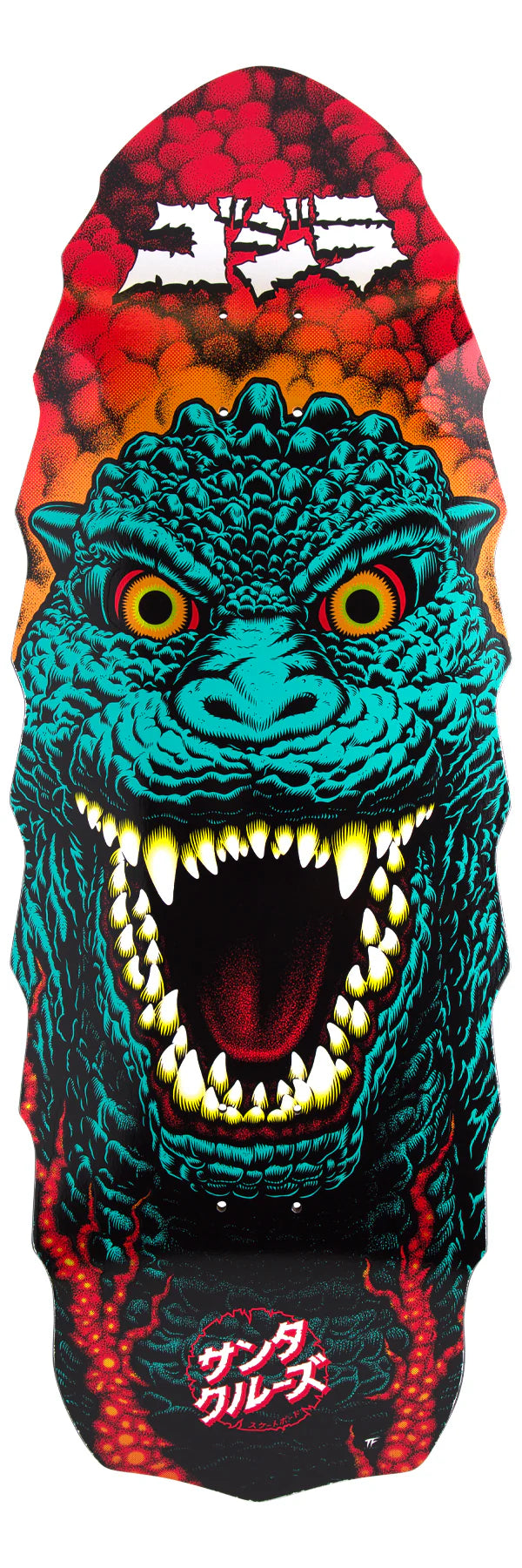 Skateboard Deck With Heat-Pressed Layers-Santa Cruz Deck 11.0 Godzilla Destroyer