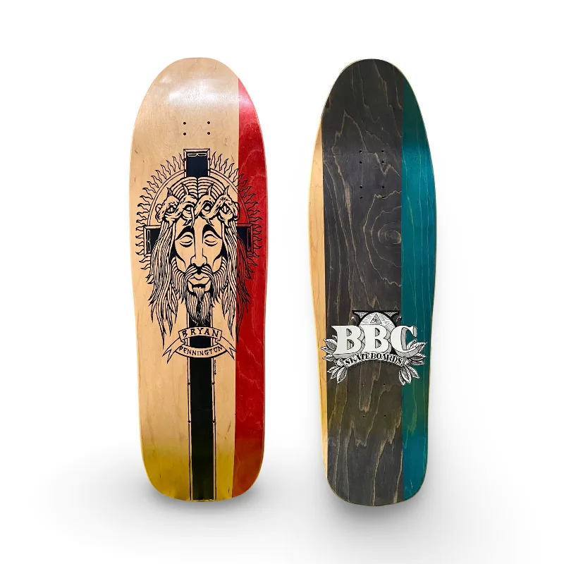 Skateboard Deck With Lightweight Design-BBC Bryan Pennington DIVINE Hand-Painted-, LIMITED EDITION (PRE-ORDER, December)