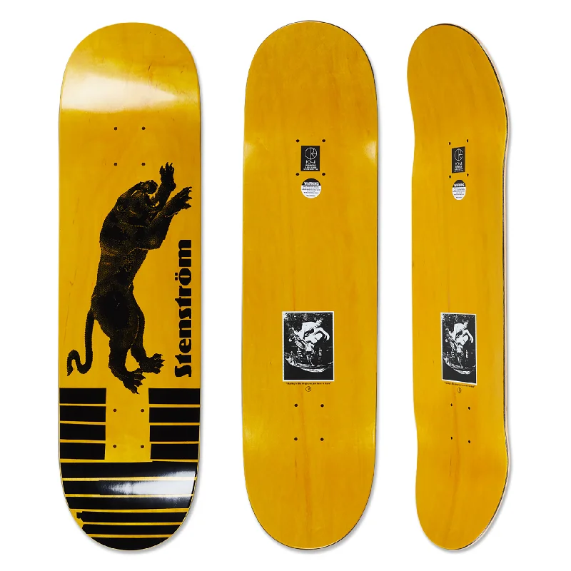 Skateboard Deck With Perfect Thickness-Polar David Stemstrom Tape & Panther Yellow Deck - 8.5