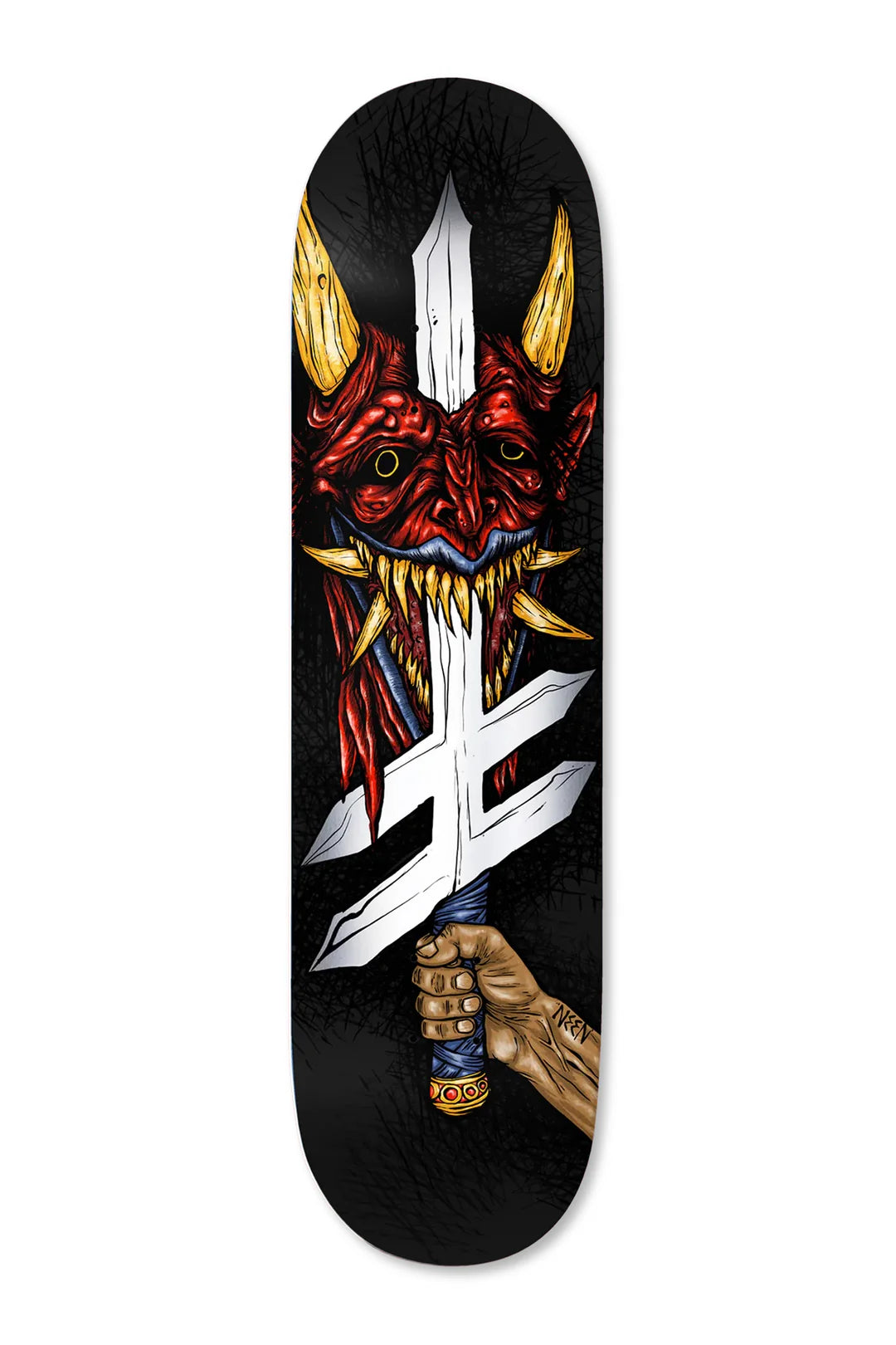 Skateboard Deck With Durable Finish-NW Demon Slayer Deck 8.25