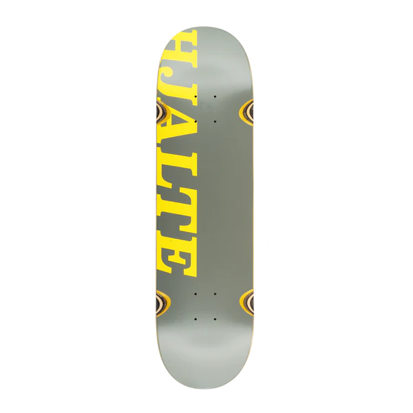 Skateboard Deck With Mellow Concave-Hardbody Hjalte Pro Yellow/Grey Deck - (8.25)