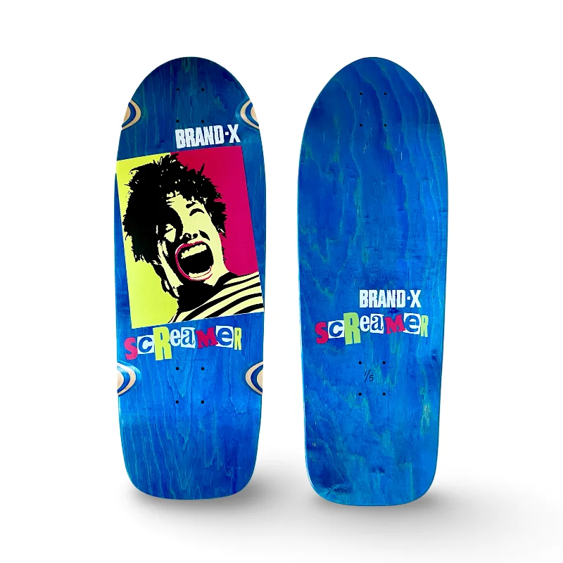 Skateboard Deck With Shock Absorption-Screamer 10”x30” HAND PAINTED Limited Edition Deck (1 of 5)