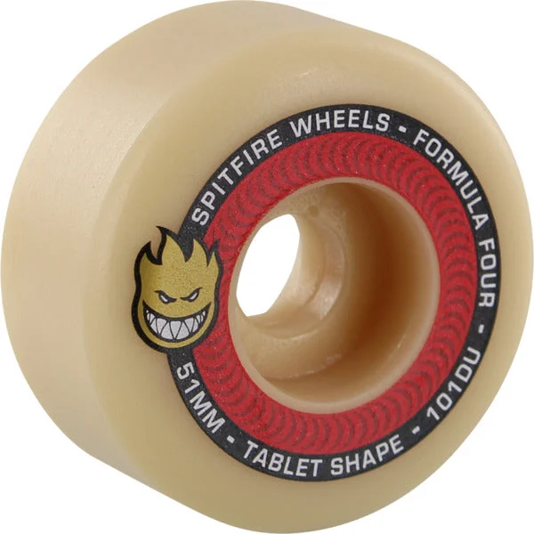 Skateboard Wheels For Competitive Skating-Spitfire Wheel 51mm Tablet 101a Natural Formula Four