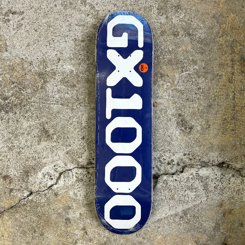 Skateboard Deck For Cruisers-GX1000 OG Logo Blue Deck 8.0