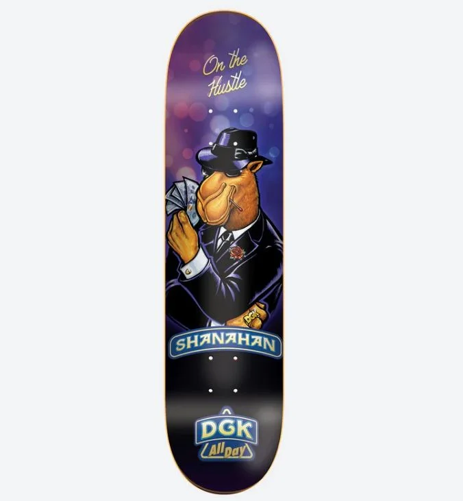 Skateboard Deck For Low-Weight Performance-DGK Deck Smooth Shannahan 8.38