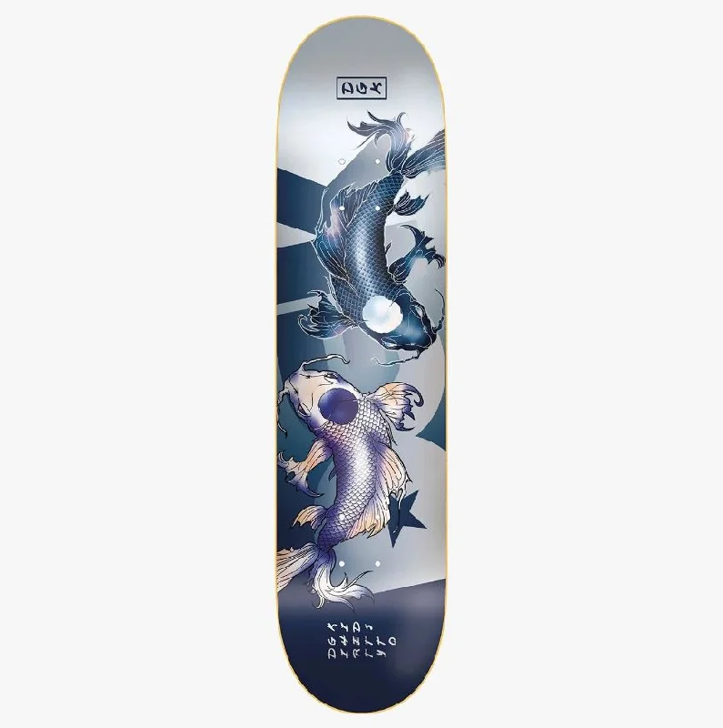 Skateboard Deck With Heat-Pressed Layers-DGK Deck Yin Yang Blue 8.5