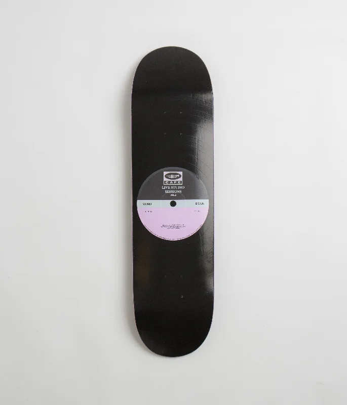 Skateboard Deck For Effortless Spins-Skateboard Cafe 2021 Retro Edition 45 Classic Shape Deck - Black / Lavender - 8.25"