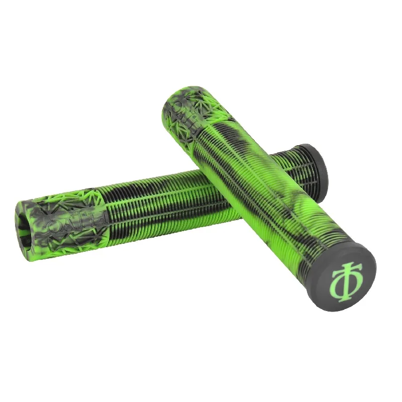 Skateboard Grip Tape With All-Weather Protection-Oath Bermuda Grips 165mm - Green/Black Marble